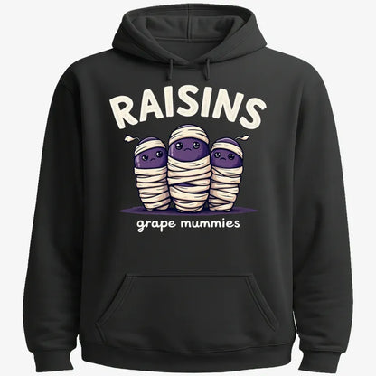 Raisins Grape Mummies-Hoodie-Black