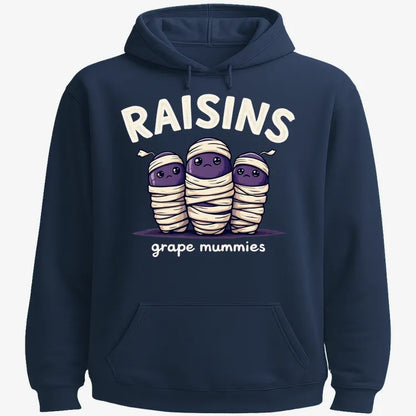 Raisins Grape Mummies-Hoodie-Navy Blue