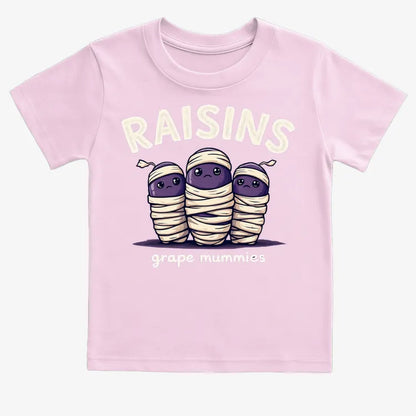 Raisins Grape Mummies-Kids T-Shirt-Pink