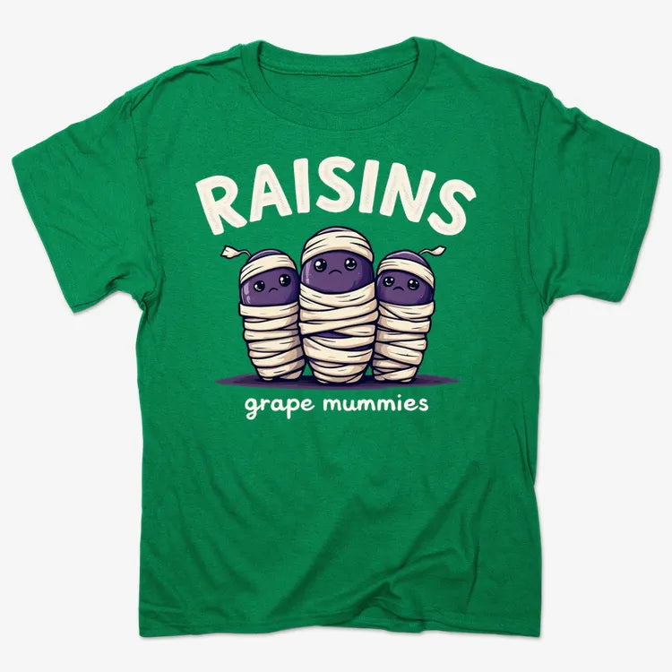 Raisins Grape Mummies-Men's T-Shirt-Kelly Green Heather