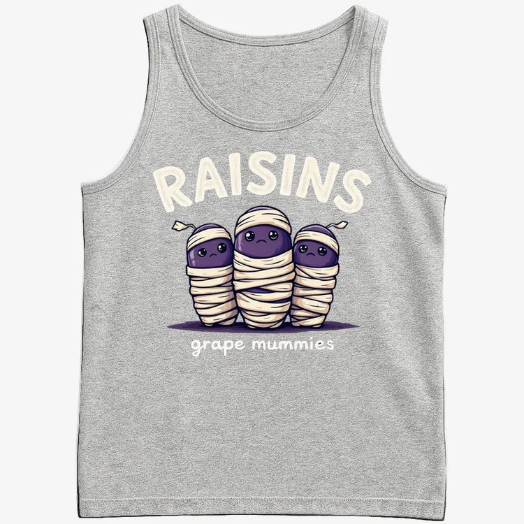 Raisins Grape Mummies-Men's Tank Top-Gray Heather