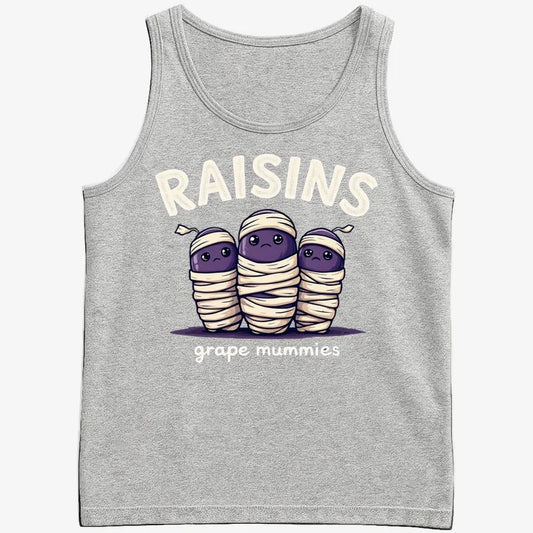 Raisins Grape Mummies-Men's Tank Top-Gray Heather