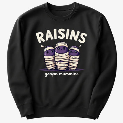 Raisins Grape Mummies-Sweater-Black