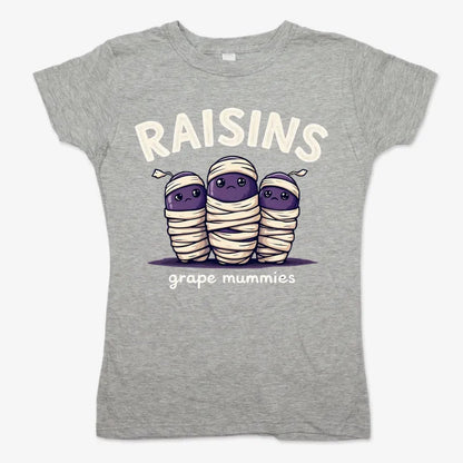 Raisins Grape Mummies-Women's T-Shirt-Gray Granite