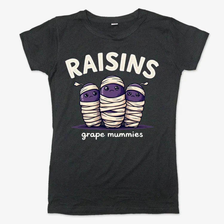 Raisins Grape Mummies-Women's T-Shirt-Midnight
