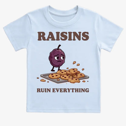 Raisins Ruined Everything T-Shirt-Kids T-Shirt-Blue