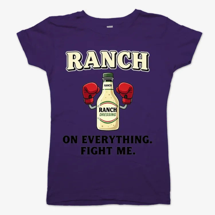 Ranch On Everything Fight Me T-Shirt Unisex Heavyweight T-Shirt / Charcoal Heather / 3XL