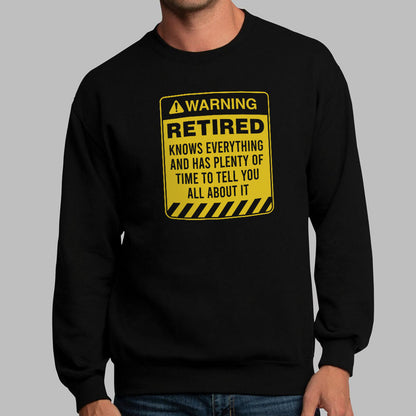 Retired Warning - Funny Retirement Warning Sign