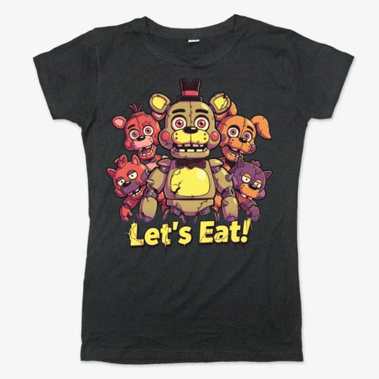 Retro Animatronic Feast graphic Women's T-Shirt in Midnight