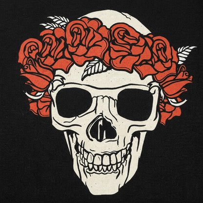 Rose Crowned Skull detail