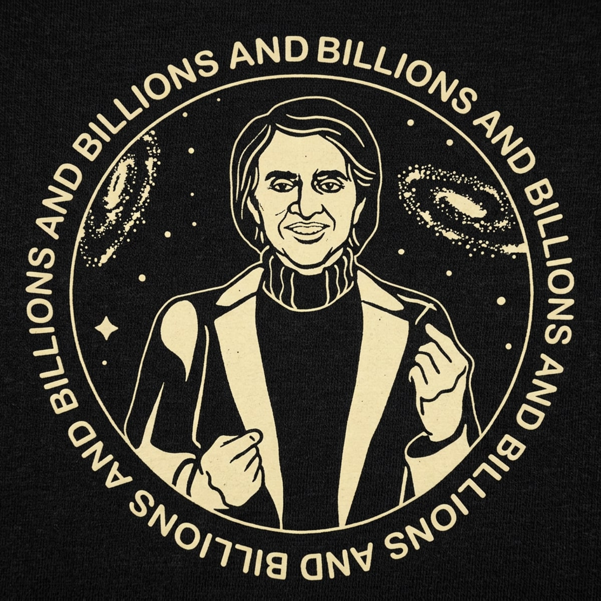 Sagan Billions and Billions Space Portrait detail