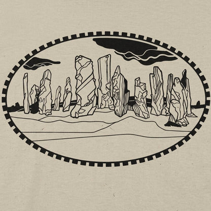 Standing Stones Ancient Stone Circle Illustration detail