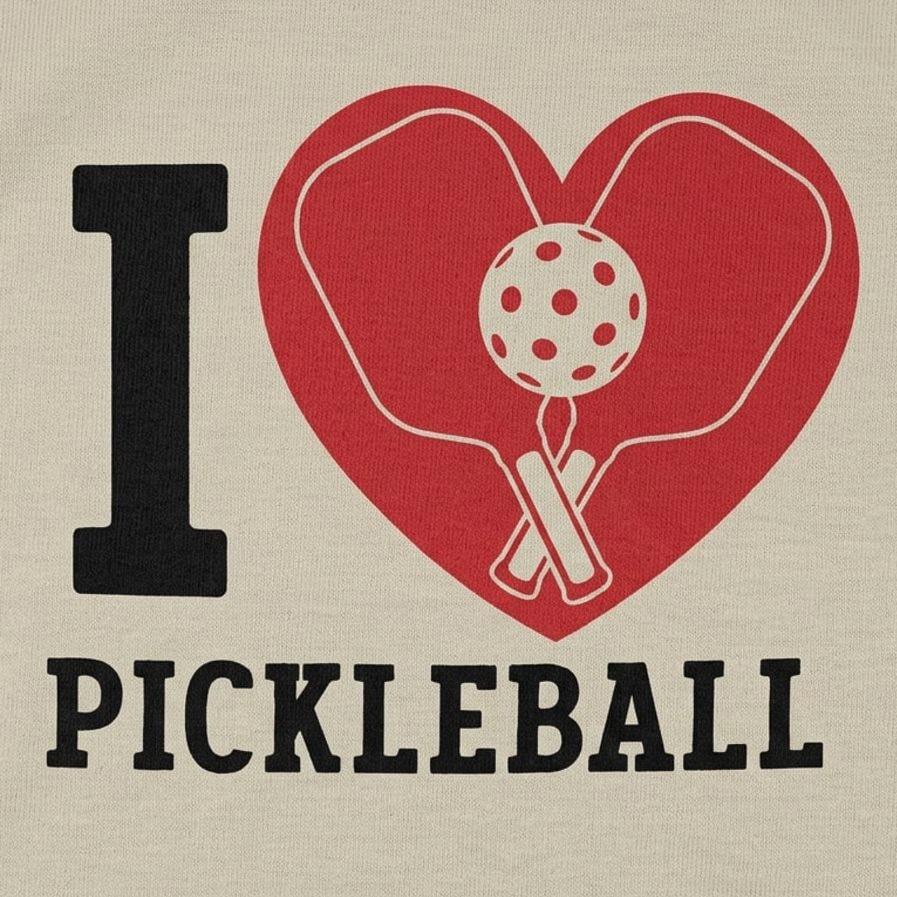 I Love Pickleball detail