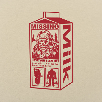 Sasquatch Missing Milk Carton Poster