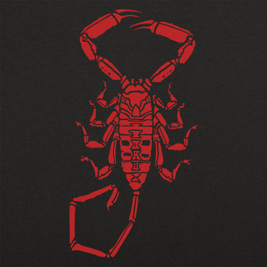 Scorpion - Red Scorpion Silhouette Design graphic tee design