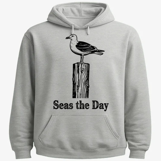 Seas the Day-Hoodie-Gray Heather