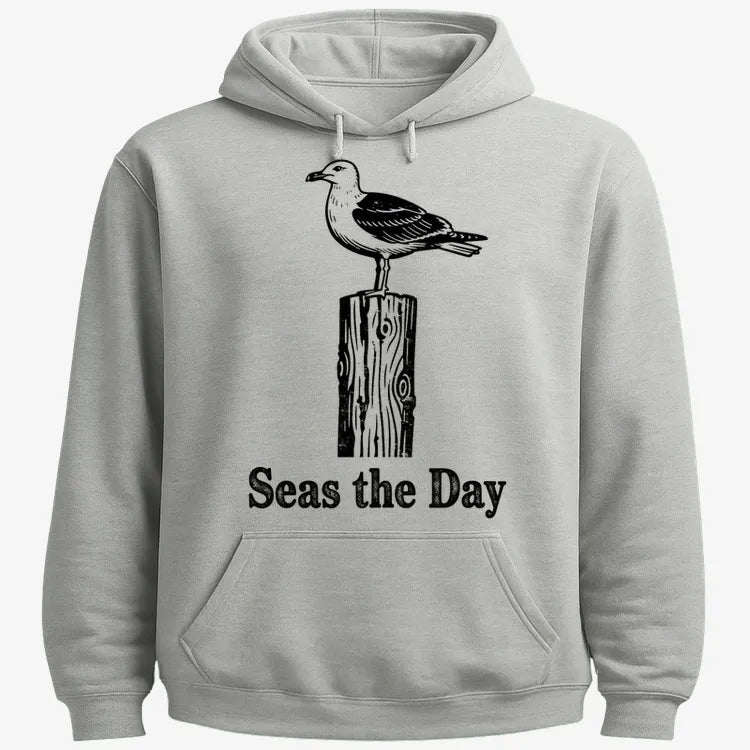 Seas the Day-Hoodie-Gray Heather