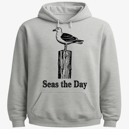 Seas the Day-Hoodie-Gray Heather