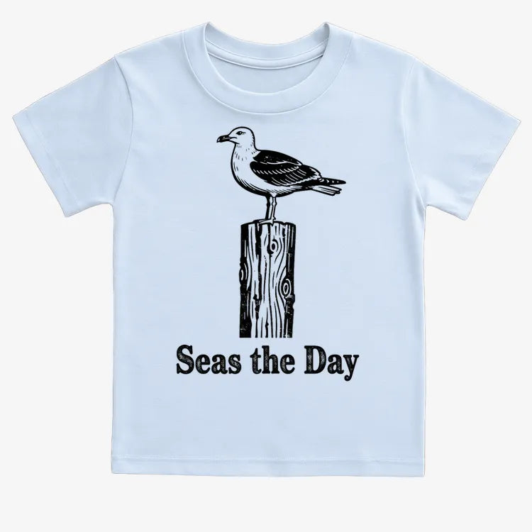 Seas the Day-Kids T-Shirt-Blue