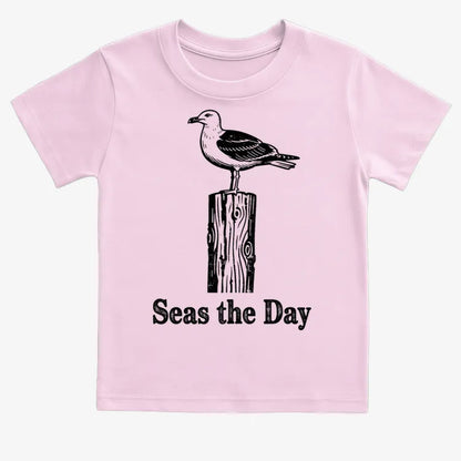 Seas the Day-Kids T-Shirt-Pink