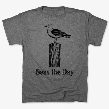Seas the Day-Men's T-Shirt-Charcoal Heather