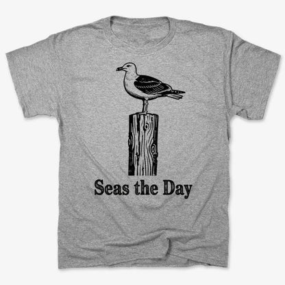 Seas the Day-Men's T-Shirt-Gray Heather