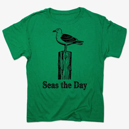 Seas the Day-Men's T-Shirt-Kelly Green Heather