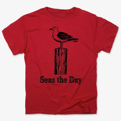 Seas the Day-Men's T-Shirt-Red