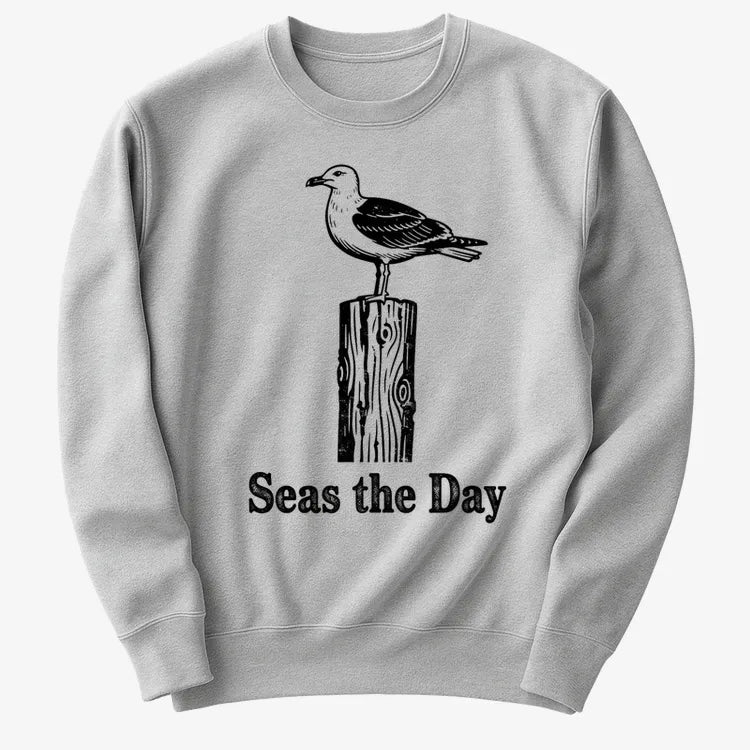 Seas the Day-Sweater-Gray Heather