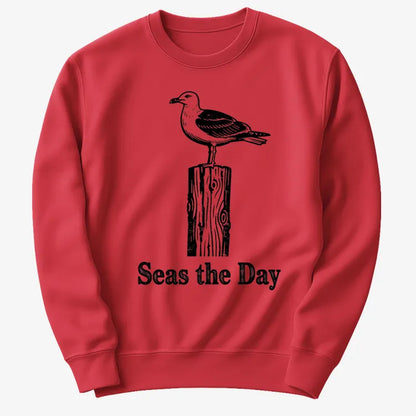 Seas the Day-Sweater-Red