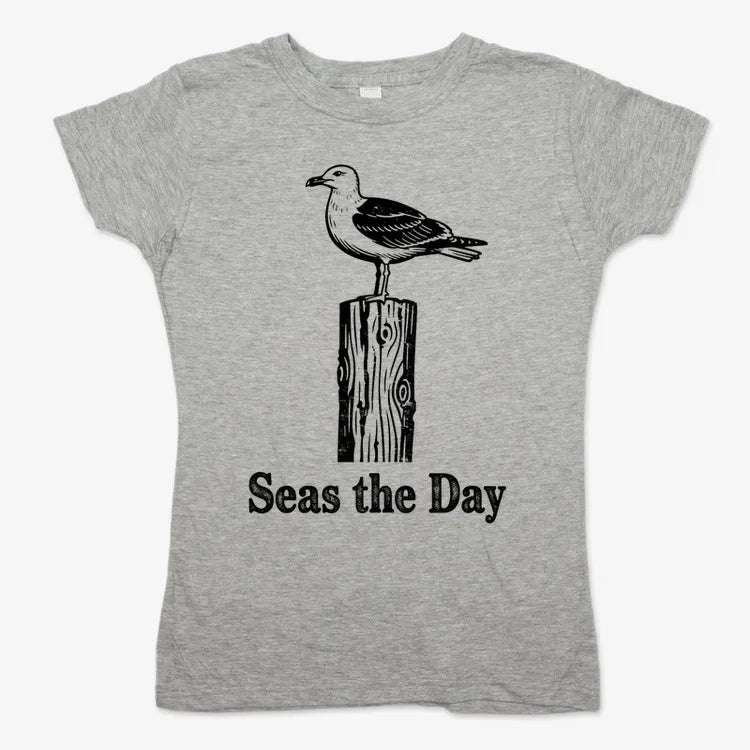 Seas the Day-Women's T-Shirt-Gray Granite