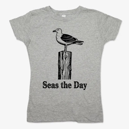 Seas the Day-Women's T-Shirt-Gray Granite