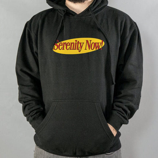 Serenity Now! graphic Hoodie in Black