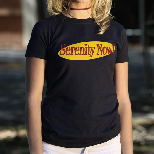 Serenity Now! graphic Women's T-Shirt in Midnight