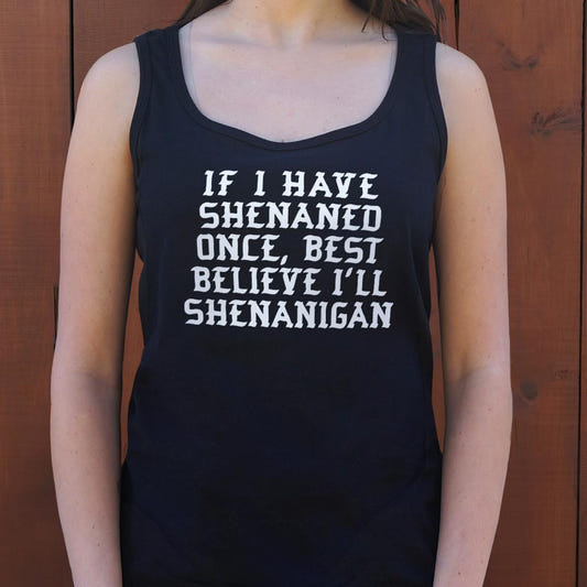 Shenan Again St. Patrick's Day Shenanigans Pun graphic Women's Tank Top in Midnight