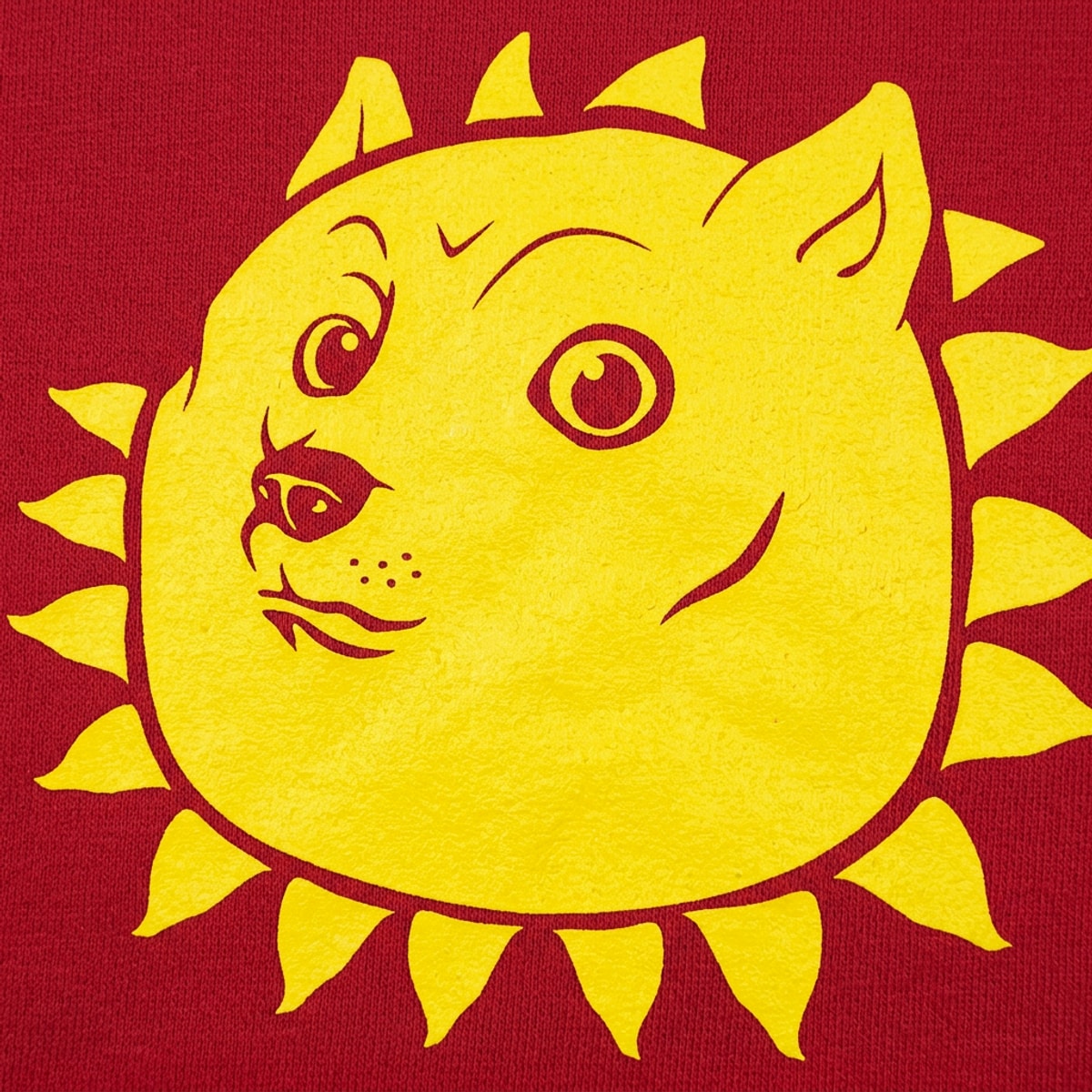 Shining Doge Meme Dog as the Sun detail