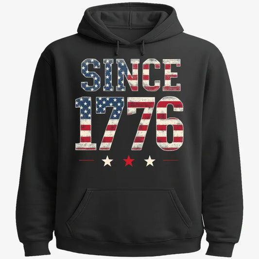 Since 1776 American Heritage-Hoodie-Black