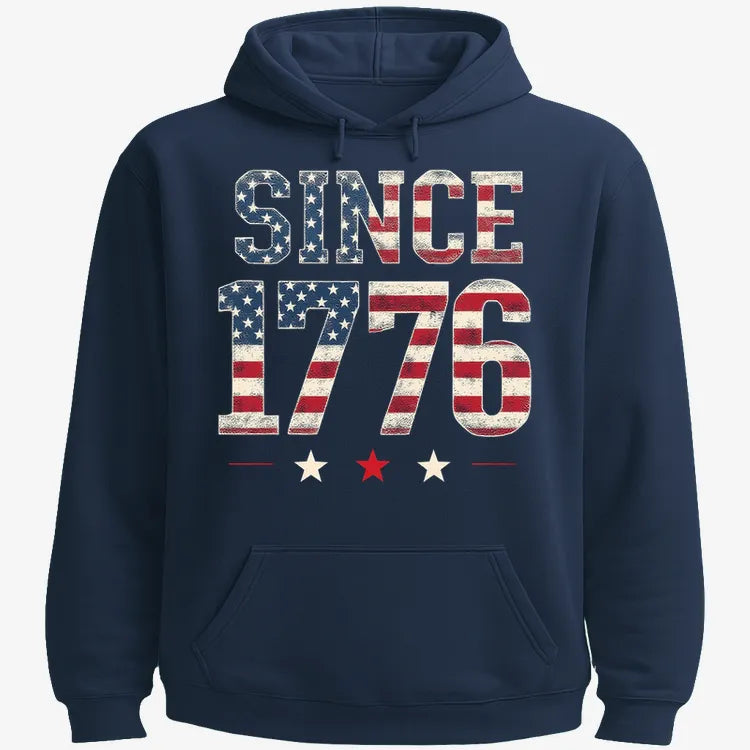 Since 1776 American Heritage-Hoodie-Navy Blue