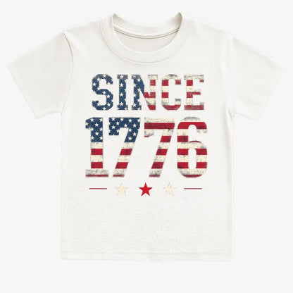 Since 1776 American Heritage-Kids T-Shirt-White
