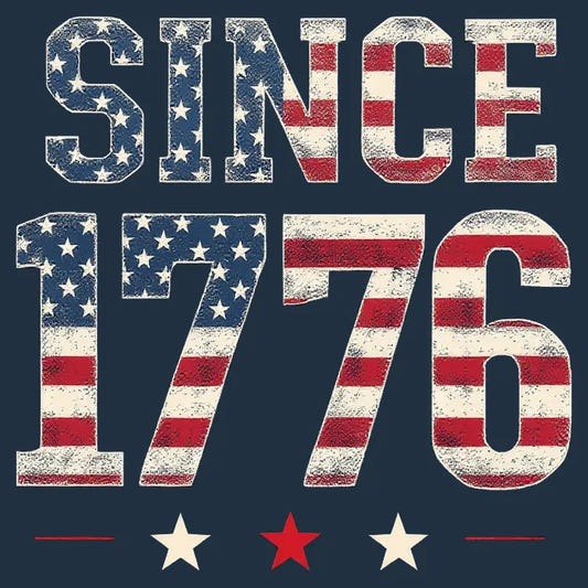 Since 1776 American Heritage graphic tee design