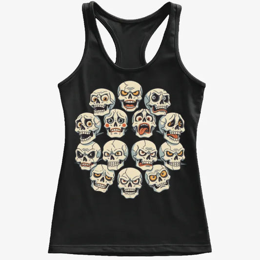 Skull Symphony Tee graphic Women's Tank Top in Midnight