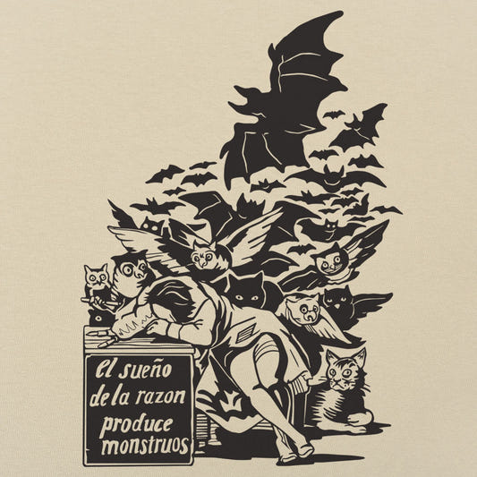 Sleep of Reason Produces Monsters, Goya Art with Owls and Bats graphic tee design
