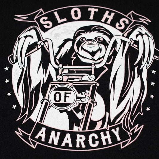 Sloths of Anarchy Biker Parody detail