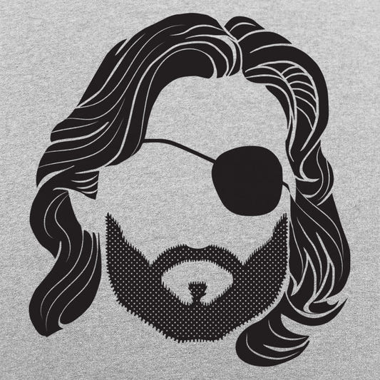 Snake Stubble Eyepatch Rebel graphic tee design