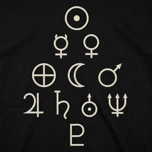 Solar System Symbols - Astrological Planet Icons detail
