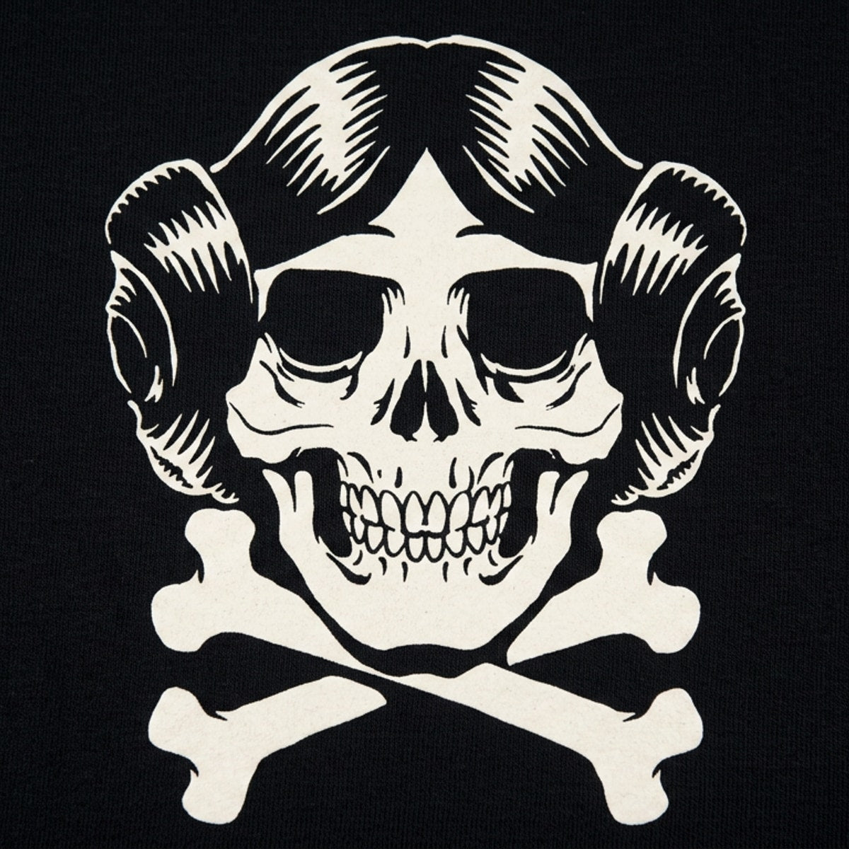 Space Princess Skull and Crossbones Graphic detail