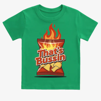 Spicy Snack Vibes Tee-Kids T-Shirt-Green