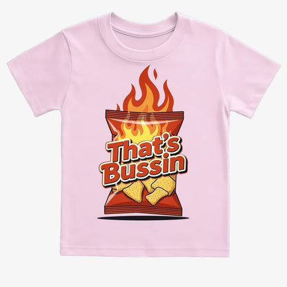 Spicy Snack Vibes Tee-Kids T-Shirt-Pink