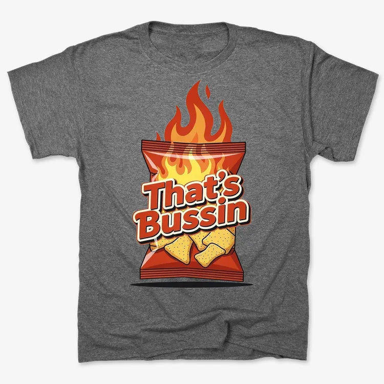 Spicy Snack Vibes Tee-Men's T-Shirt-Charcoal Heather
