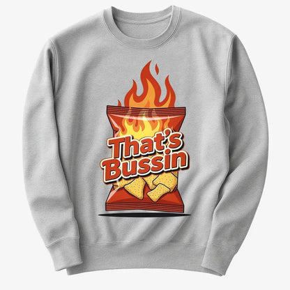 Spicy Snack Vibes Tee-Sweater-Gray Heather